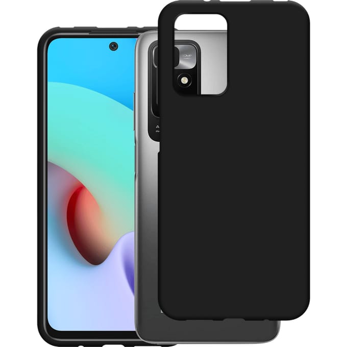 Just in Case Redmi 10 2022 Siliconen (TPU) Hoesje Zwart