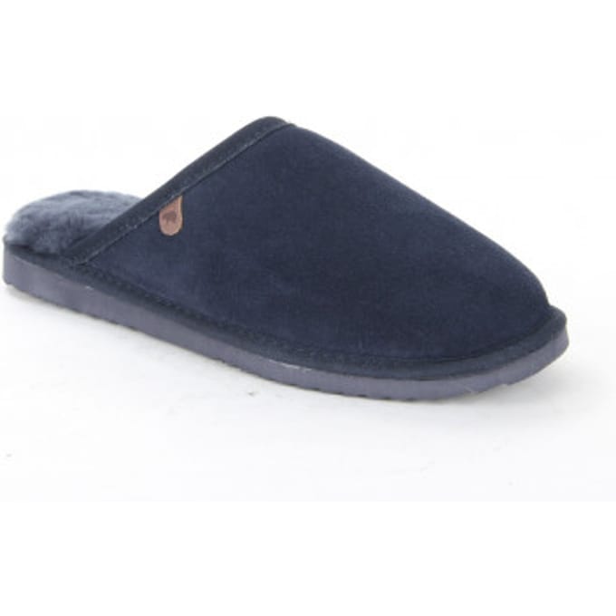 Warmbat Classic Suede Pantoffels - Dark navy - Maat 39