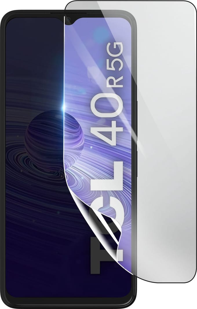 3mk, Geschikt voor TCL 40R 5G, Schokbestendige Hydrogel Screenprotector, Transparant