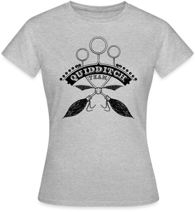 Harry Potter Quidditch Team black T-Shirt Dames