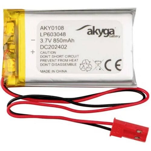 Akyga LP603048 Accupack Batterijgrootte: Speciaal LiPo 3.7 V 850 mAh