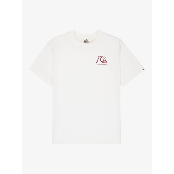 Quiksilver Evo Original Bs T-shirt Met Korte Mouwen Wit S Man