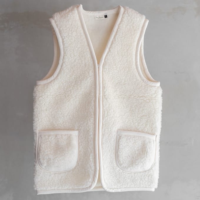 Wollen bodywarmer Taru - Off-White - M
