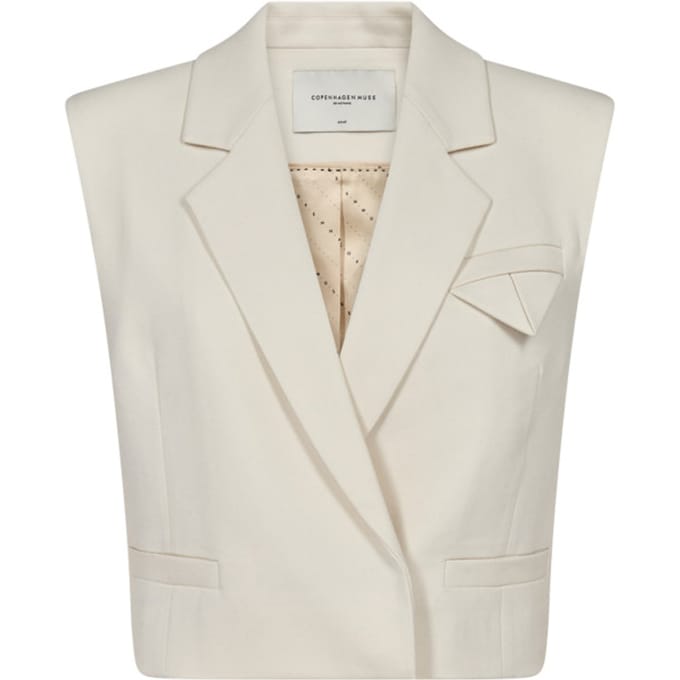 Copenhagen Muse Cmtailor-short Waiscoat Blazers Dames - Ecru - Maat M