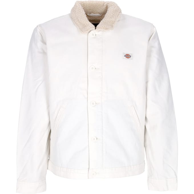 Werkkleding herenjack Duck Canvas Deck Jacket Stone Washed Cloud