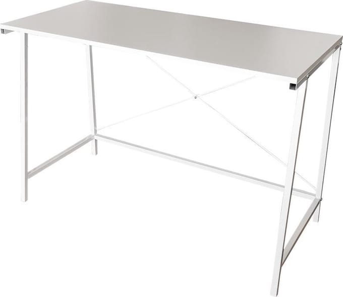 Bureau Stoer -  laptoptafel - computertafel - industrieel - wit