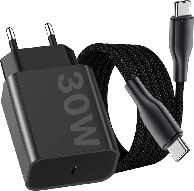 Oplader Set - Snellader Geschikt voor Samsung - 3 Meter - Met USB C Kabel - USB C Adapter - 30W Vermogen - - Adaptive Fast Charger - Stekkerblok