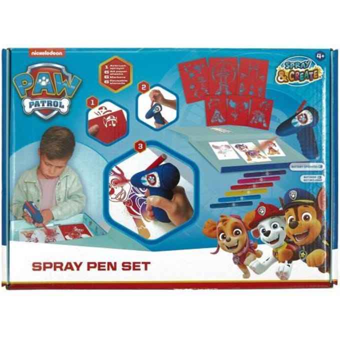 Paw Patrol Spray Pen Set Battery Operated Knutselen