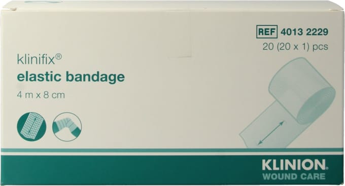 Klinifix elastisch fixatiewindsel 4m x 8cm Klinion