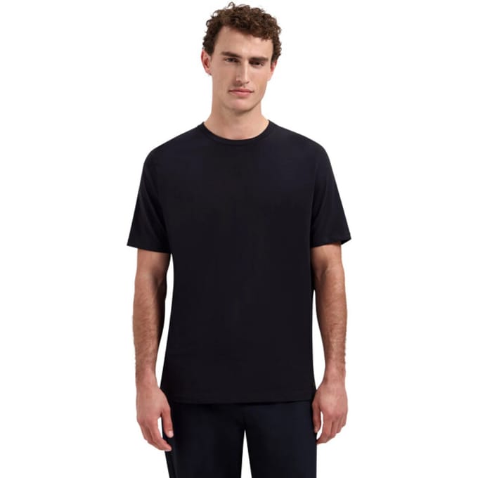 No Excess T-shirt crewneck solid basic stretc black