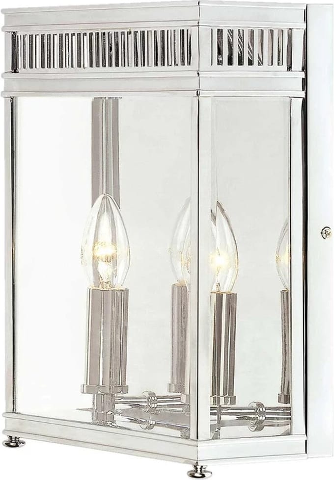 Elstead Lighting LED Buitenlamp Holborn | 2X E14 Max 40W | IP44 | Dimbaar | Polished Chrome