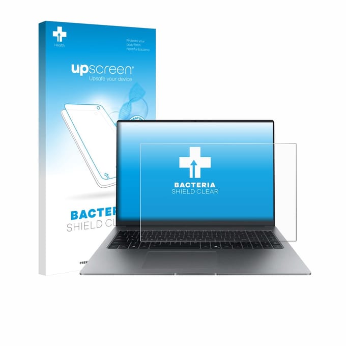 upscreen - Screenprotector voor Honor MagicBook X16 Plus 2025 - Folie Beschermfolie transparant antibacterieel