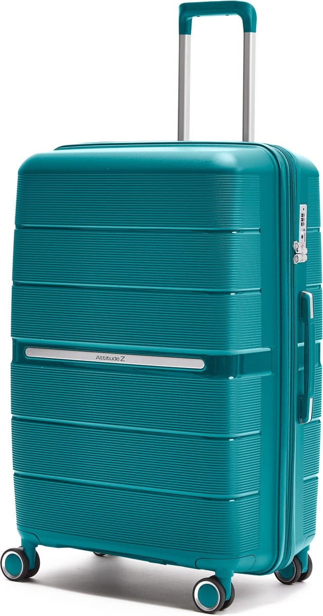 Attitudez EliteZ Reiskoffer Large Coral Blue 76cm - TSA-slot - Uitbreidbaar
