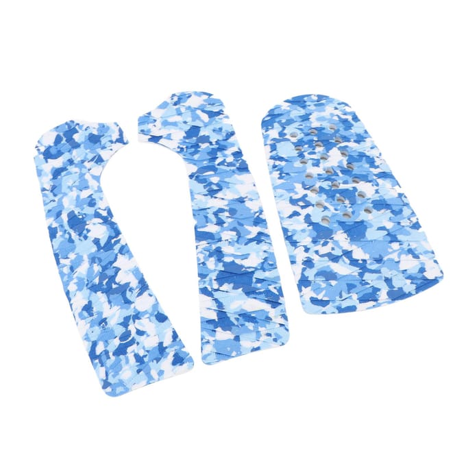 3pcs Pads de Traction pour Planche de Surf Surf Pads d'Adhérence Antidérapants Accessoires pour Planche de Surf Tapis Latéraux Non Perforés white