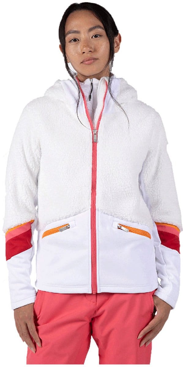 Rossignol Wispile Fleece Met Volledige Rits Wit M Vrouw