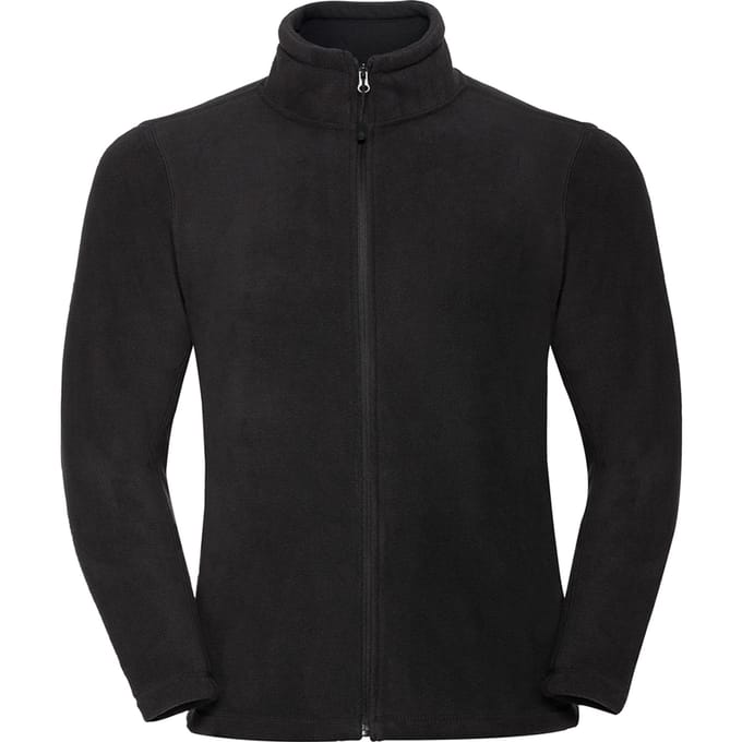 Russell Heren Full Zip Outdoor Fleece Jacket (Zwart)