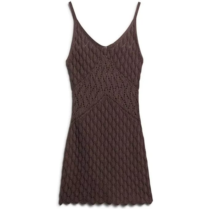 Korte Jurk Superdry Robe courte en crochet multicolore