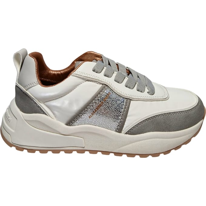 Damesschoenen Alexander Smith Eco-Dover vrouw licht grijs wit