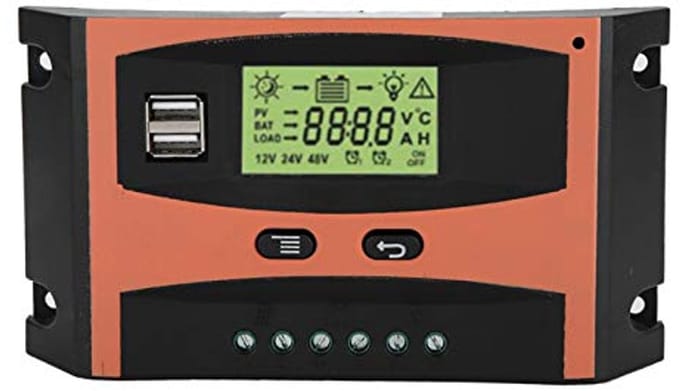MPPT Zonnepaneelregelaar 12V/24V met LCD-scherm en USB-poorten - 30A