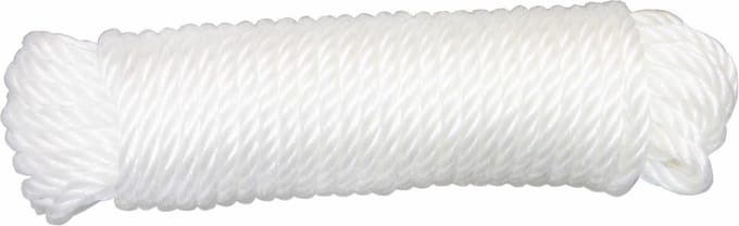 AMIG paracord touw - 20 meter - D5mm - 110kg - polypropyleen - wit