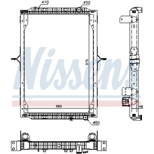 Radiator, motorkoeling NISSENS 63786