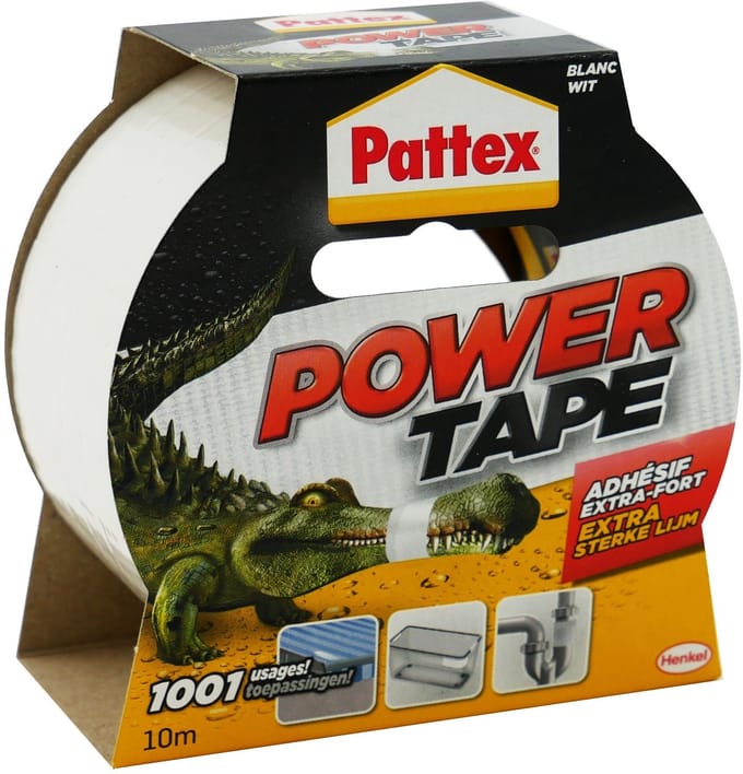 Plakband Pattex Power Tape 50mmx10m wit