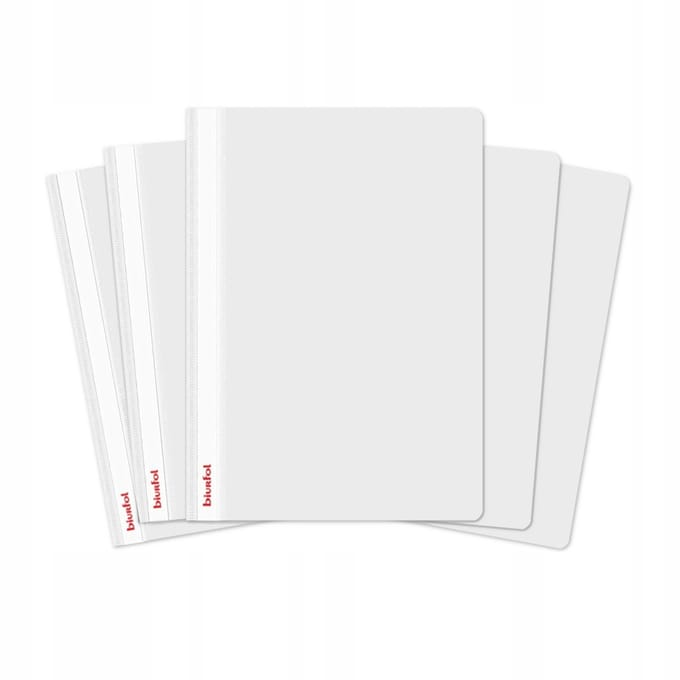 Merkloze PP Dossiers A4 Mat Wit - 5 stuks