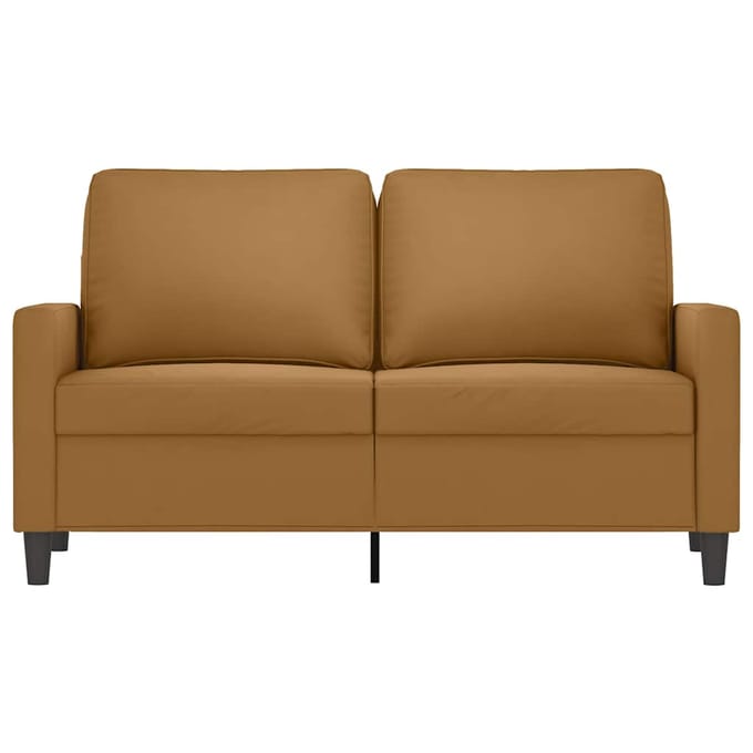vidaXL - Tweezitsbank - 120 - cm - fluweel - bruin