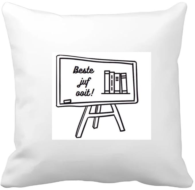 Akyol - beste juf ooit Kussen hoes - Juf - juf - leraar - 40 bij 40 cm