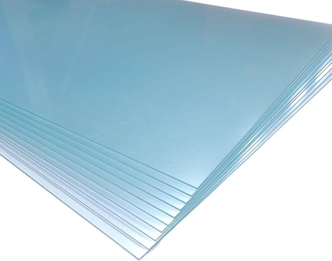 Acrylaat glasplaat 1 mm dik 70x100 cm transparant kunststof glas