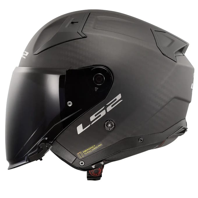 LS2 OF603 Infinity II Matt Carbon-06 Jet Helm - Helm