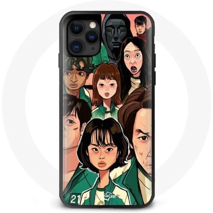 Coque Iphone 13 pro max faces Squid Game