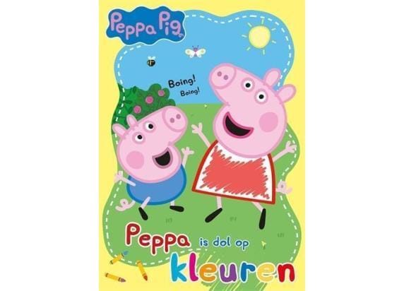 Peppa Pig - is dol op kleuren Kleurboeken