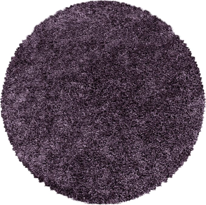 Flycarpets Azure Vloerkleed Rond - Paars - Hoogpolig - 120x120 cm