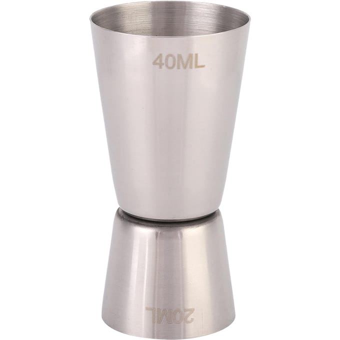 304 Roestvrij Staal Wijn Tool Maatbeker Dubbele Cocktail Jigger voor Bar (40/20cc) Small white