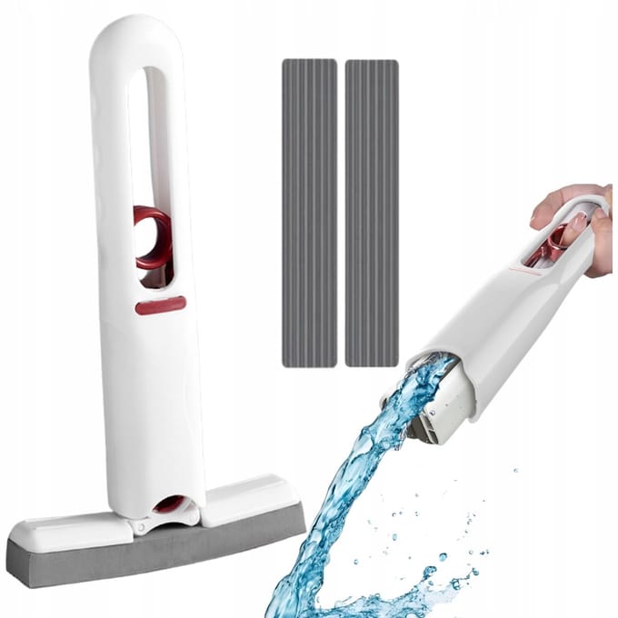 Mini Mop met Wringer - Draagbaar & Absorberend