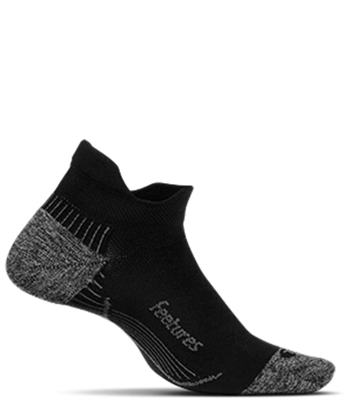 Feetures - PF Relief Ultra Light No Show Tab - Black - Zwart / MEDIUM