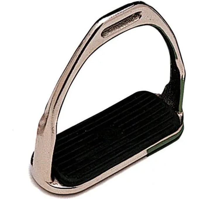 Hispano Hipica Club English Chrome-plated Tread Stijgbeugels Goud 12 cm