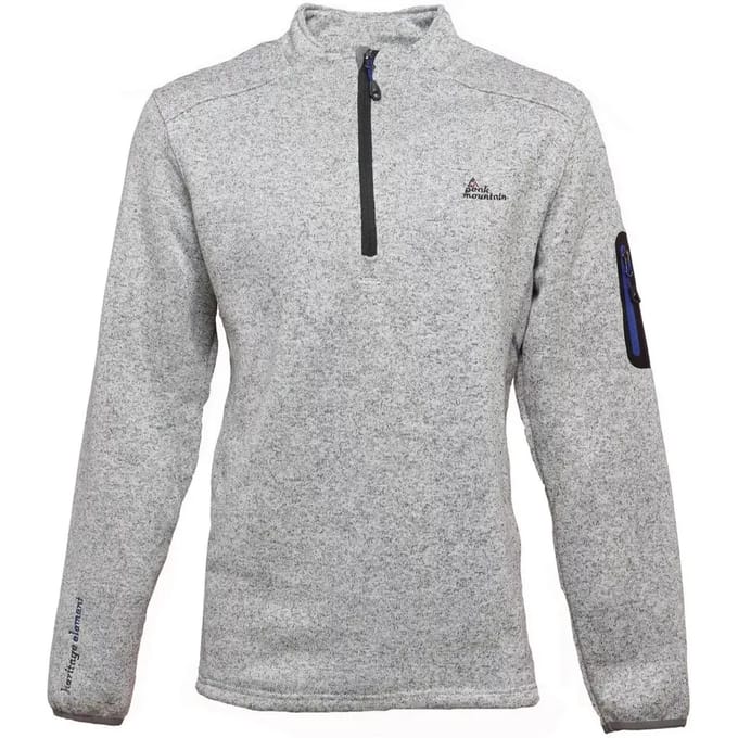 Fleece sweatshirt met halve rits Peak Mountain Cypar