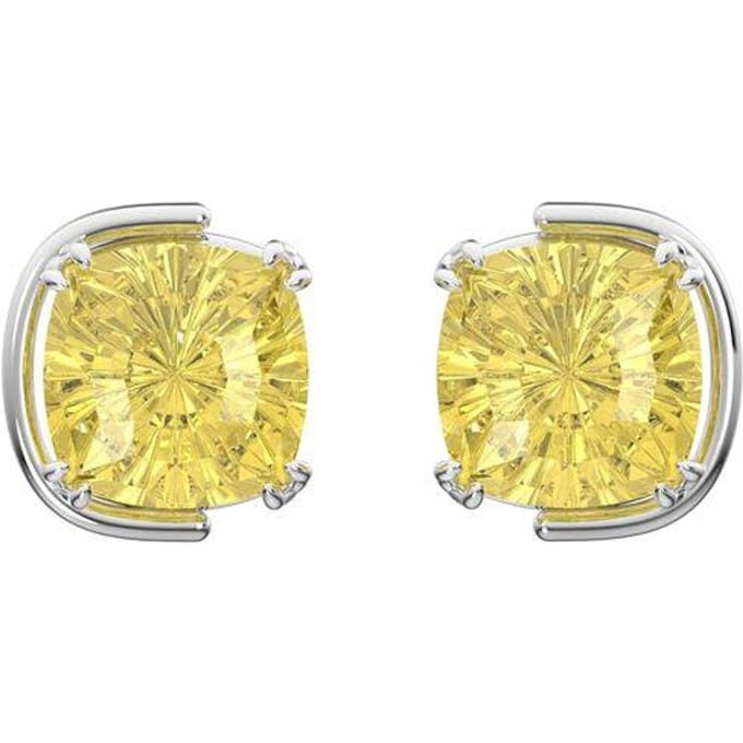 Swarovski Harmonia Cushion Cut Oorbellen Unisex oorbellen Geel 5616511 Box (Random Color) beige
