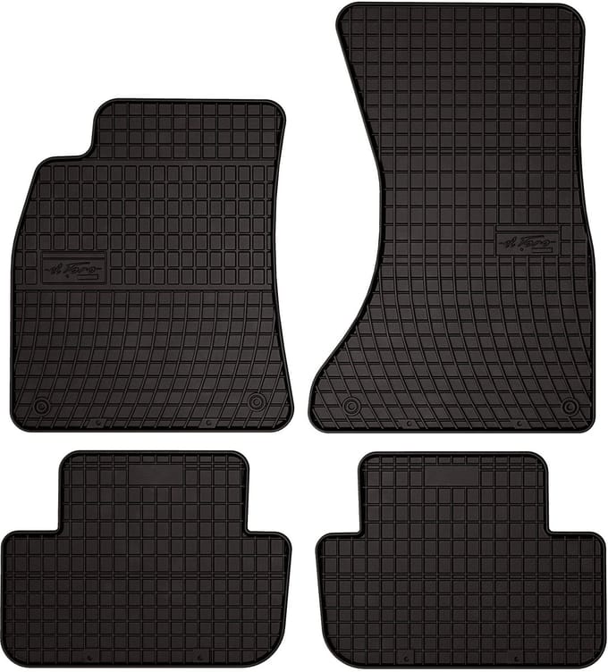 Wielganizator SolidPRO - Rubber Auto Vloermatten - Audi A4 B8 - Zwart - Op Maat
