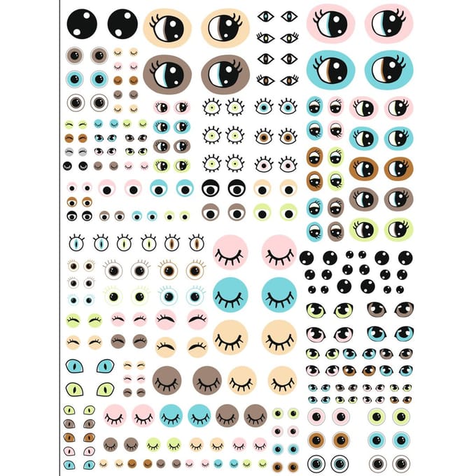 Décopatch papier "Ogen-Pastel"