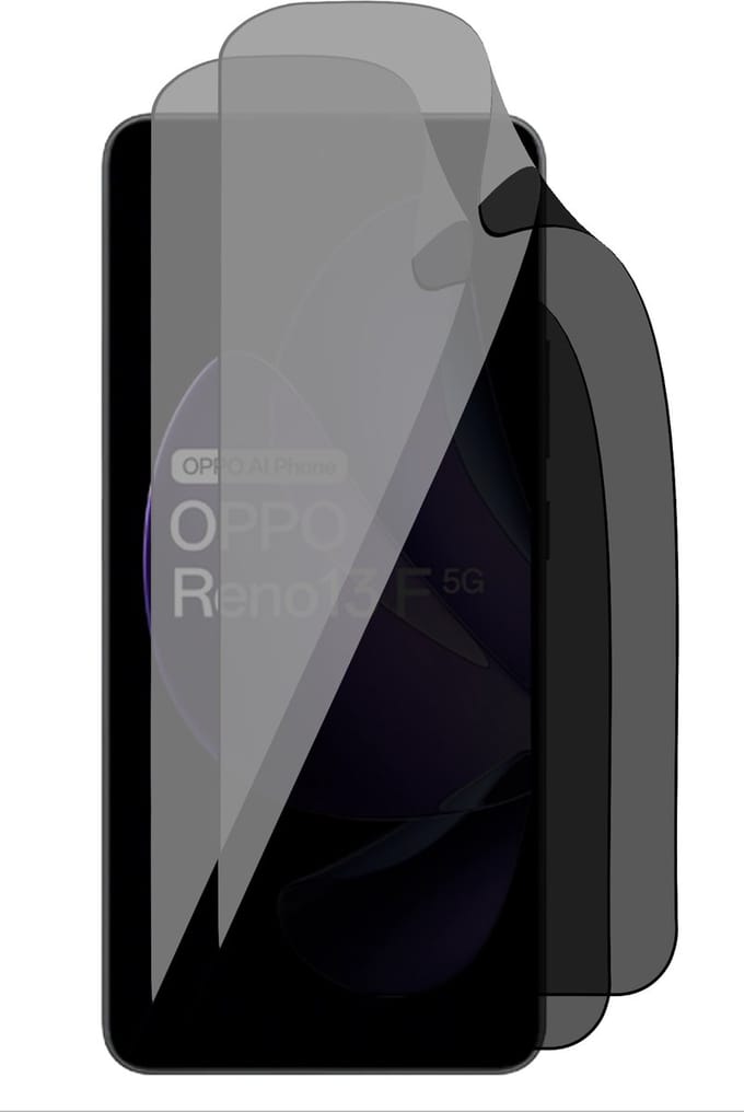 Privacy Screenprotector geschikt voor Oppo Reno 13 F / 13 FS (4G & 5G) - 2x FlexGuard Screen Protector