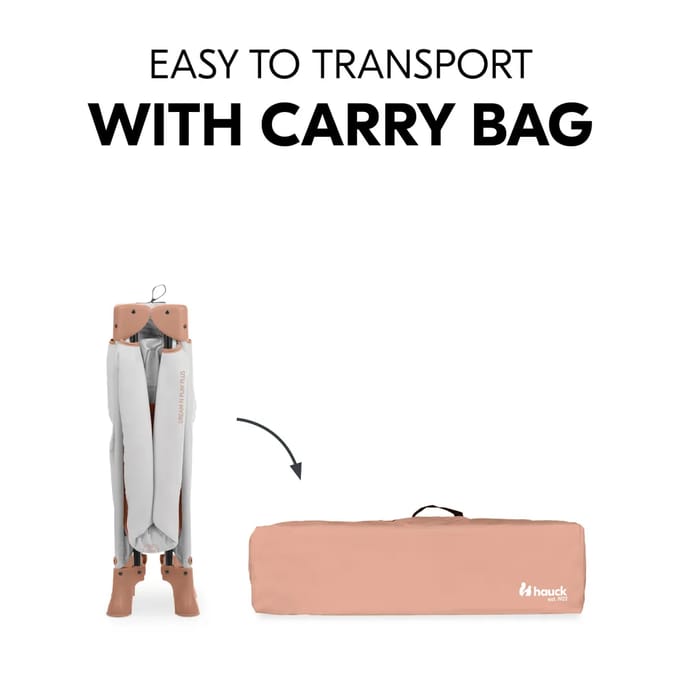 Hauck Dream N Play Plus - Campingbedje - Extra grote doorgang - Dusty Cork