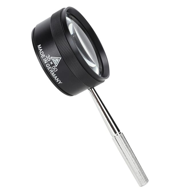 35X 50mm Draagbare Handheld Vergrootglas Vergrootglas met Handvat voor Sieraden Identificatie Lezen