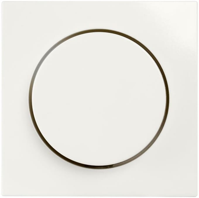 ION E1 centraalplaat voor dimmer polar wit knopbediening