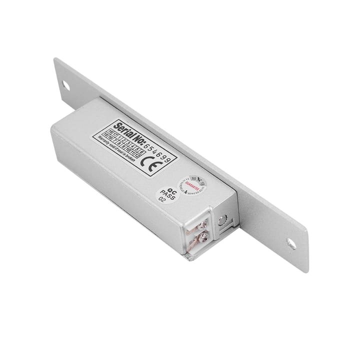 Toegangscontrole Elektrisch Sluitplaat Slot NC NO Kathode voor Hout Metalen Deur (GEEN Elektrische Deuropener) gray
