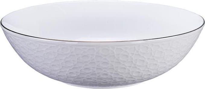 Tokyo Design Studio - Nippon White Gold Rim Bowl 23x6.5cm 1300ml Stripe