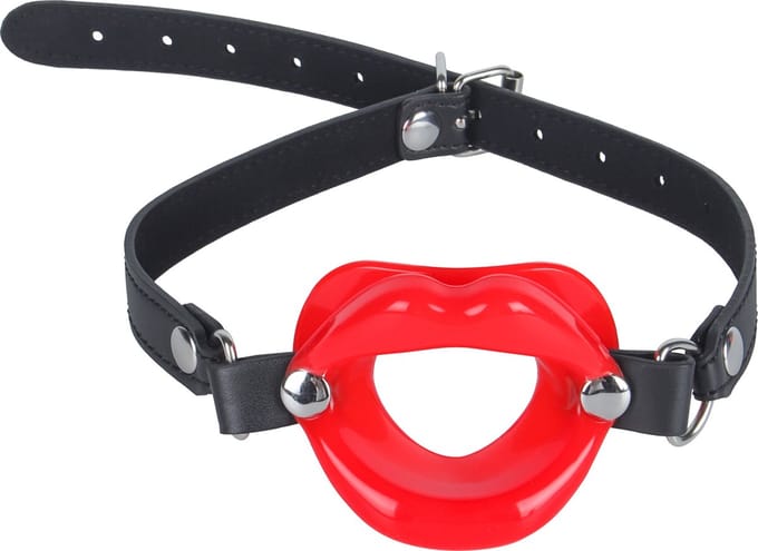 Banoch - Gag kissy lips - Rood - bondage