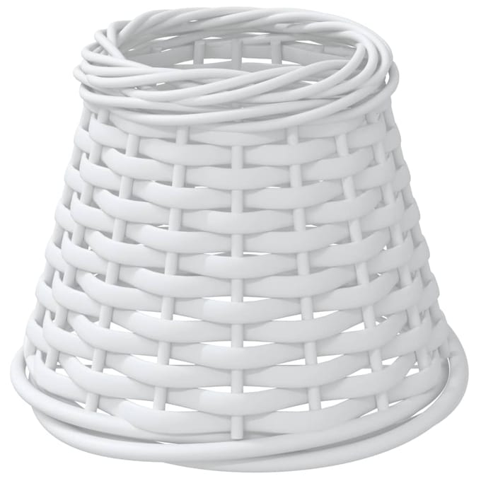 vidaXL - Lampenkap - Ø15x12 - cm - wicker - wit